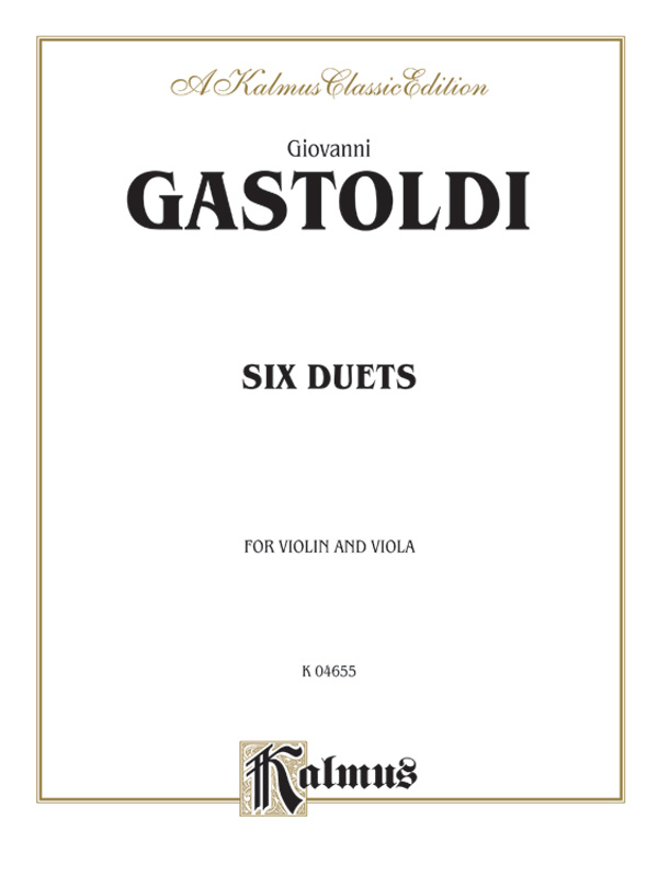 6 Duets  for violin and viola  score