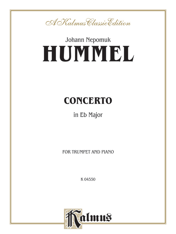 Concerto in Eb Major for Trumpet and Orchestra  for trumpet and piano  