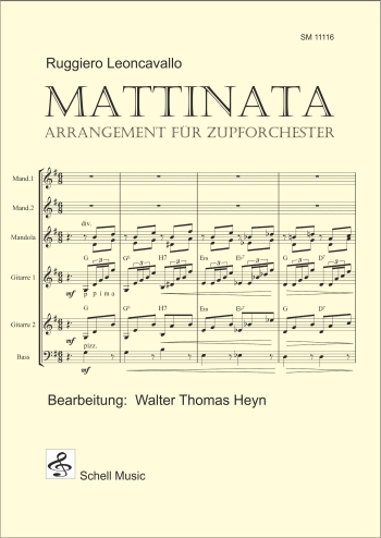 Mattinata  für Zupforchester  Partitur und Stimmen