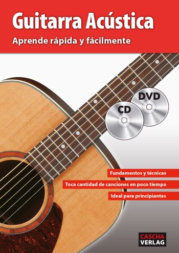 Aprende rápida y fácilmente (+DVD +CD)  para guitarra acústica (sp)  