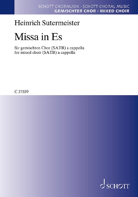 Missa in Es  für gemischten Chor (SATB)  Chorpartitur