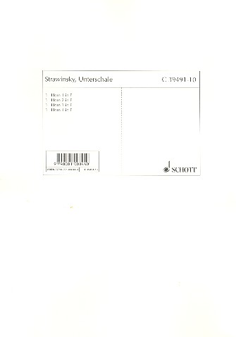 Unterschale&nbsp;&nbsp;für Solo, Frauenchor und 4 Hörner&nbsp;&nbsp;Instrumentalstimmen