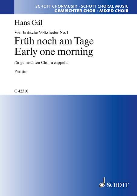 Vier britische Volkslieder&nbsp;&nbsp;für gemischten Chor (SATB)&nbsp;&nbsp;Chorpartitur