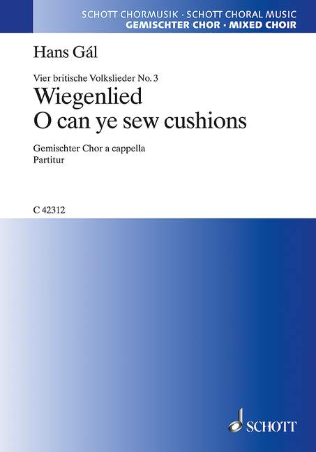 Vier britische Volkslieder&nbsp;&nbsp;für gemischten Chor (SATB)&nbsp;&nbsp;Chorpartitur