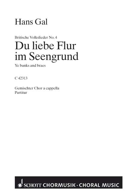 Vier britische Volkslieder&nbsp;&nbsp;für gemischten Chor (SATB)&nbsp;&nbsp;Chorpartitur