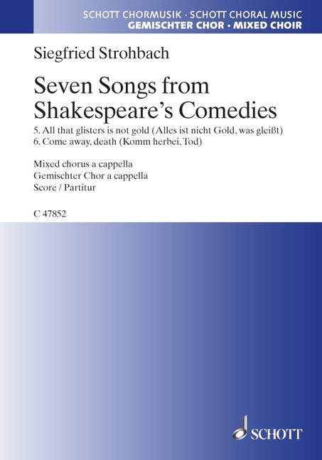 Seven Songs from Shakespeare's Comedies&nbsp;&nbsp;für gemischten Chor (SATB)&nbsp;&nbsp;Chorpartitur