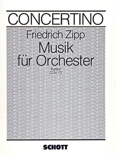 Musik&nbsp;&nbsp;für Orchester&nbsp;&nbsp;Partitur