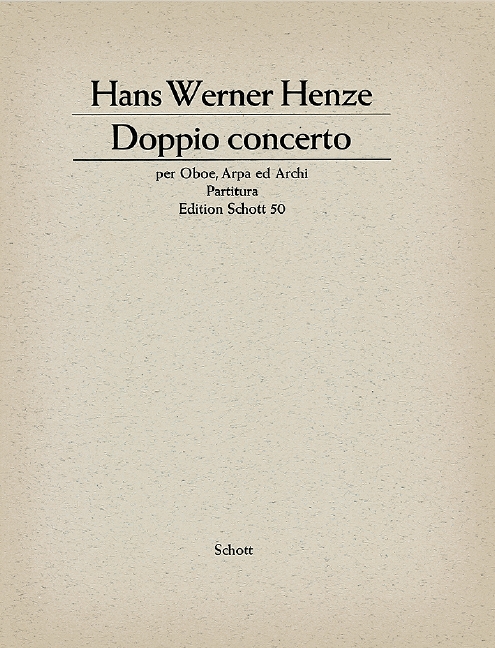 Doppio Concerto&nbsp;&nbsp;für Oboe, Harfe und Streicher&nbsp;&nbsp;Dirigierpartitur