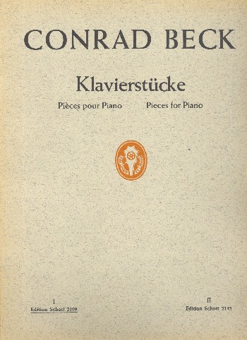 Klavierstücke Band 1&nbsp;&nbsp;für Klavier&nbsp;&nbsp;