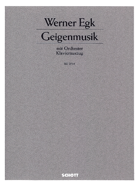 Geigenmusik  für Violine und Orchester  Violine und Klavier