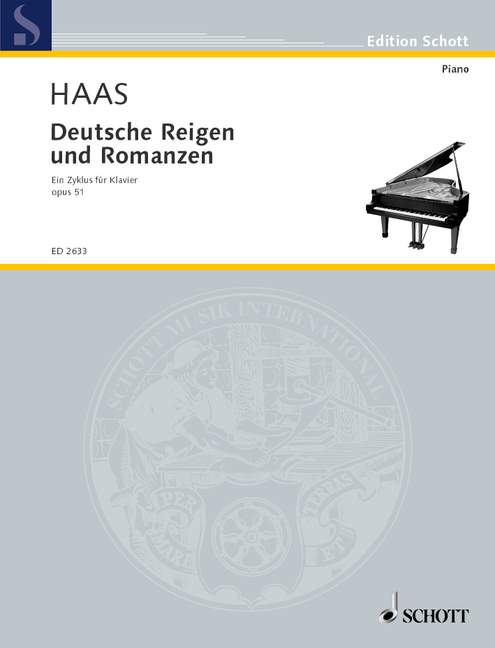 Deutsche Reigen und Romanzen op. 51  für Klavier  