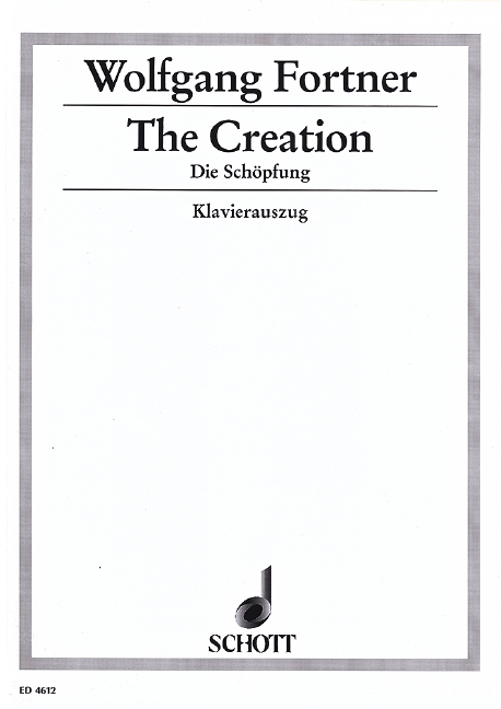 The Creation - Die Schöpfung  für mittlere Singstimme und Orchester  Klavierauszug