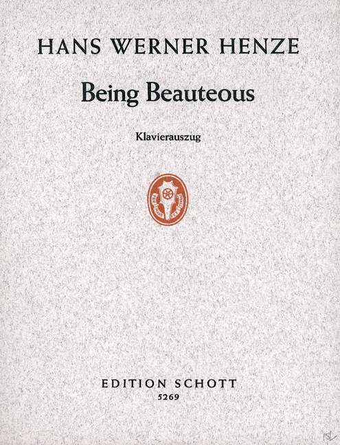 Being Beauteous  für Koloratursopran, Harfe und 4 Violoncelli  Klavierauszug