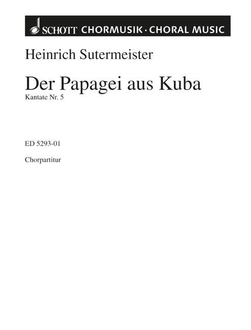Kantate Nr. 5  für gemischten Chor (SATB) und Orchester  Chorpartitur