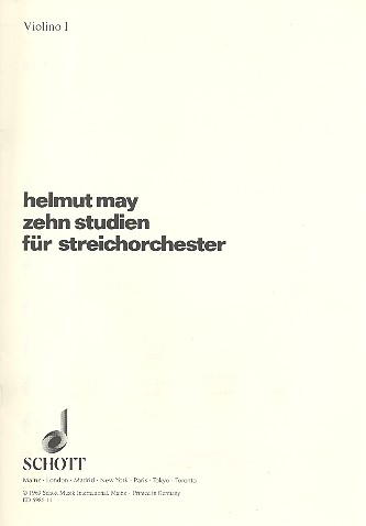 10 Studien  für Streichorchester  Einzelstimme - Violine I