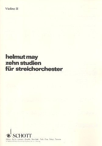 10 Studien  für Streichorchester  Einzelstimme - Violine II