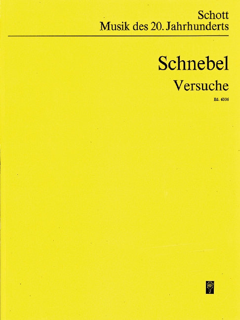 Versuche I-IV  für I: für Saiteninstrumente und Schlagzeug - II: für Streichquartett   Studienpartitur