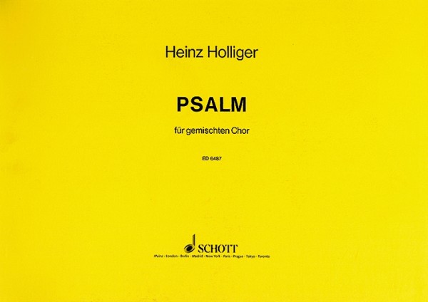 Psalm  für gem Chor a cappella  Partitur (graphisch notiert)