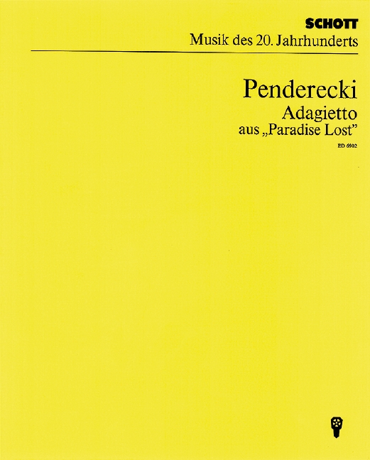 Adagietto  für Orchester  Studienpartitur