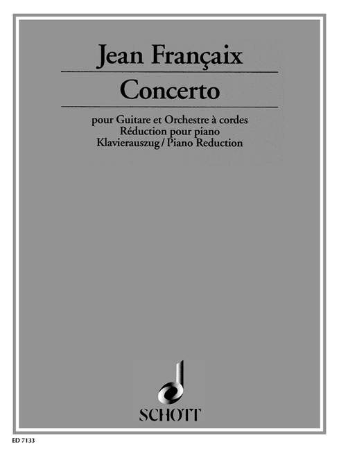Concerto  für Gitarre und Streichorchester  Klavierauszug mit Solostimme
