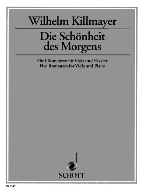 Die Schönheit des Morgens&nbsp;&nbsp;für Viola und Klavier&nbsp;&nbsp;
