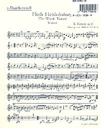 Hoch Heidecksburg op. 10  für Blasorchester  Einzelstimme - Flügelhorn II in B