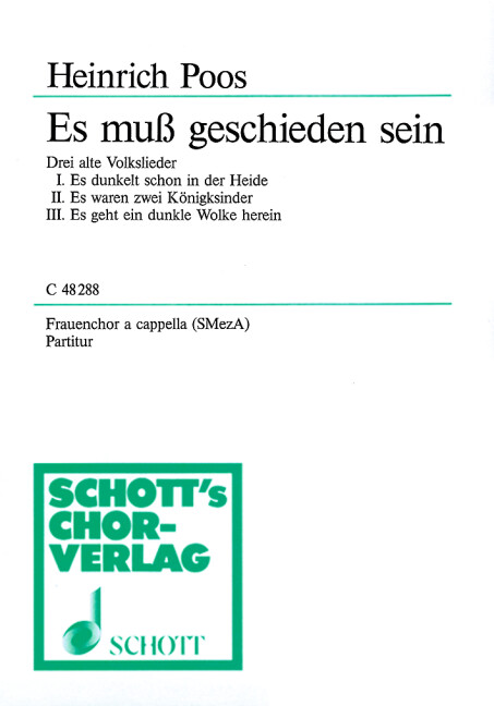 Es muss geschieden sein  für Frauenchor (SMezA)  Chorpartitur