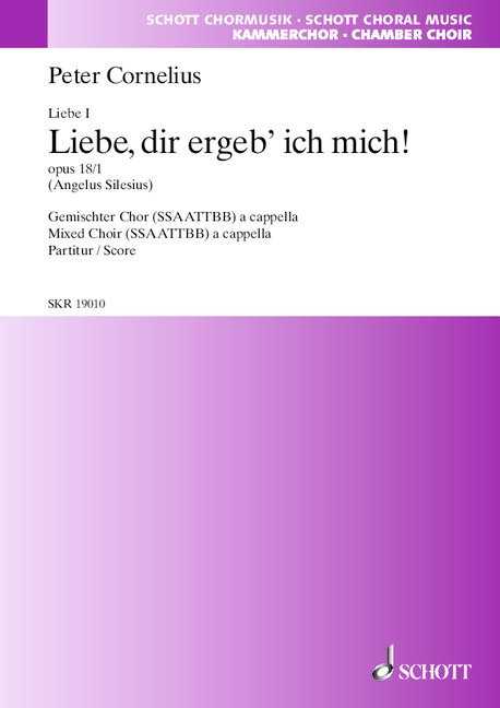 Liebe op. 18  für gemischten Chor (SSAATTBB)  Chorpartitur