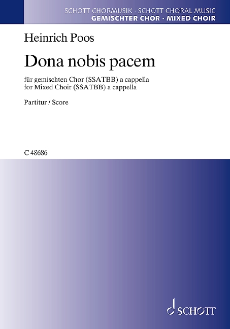 Dona nobis pacem  für gemischten Chor (SSATBB)  Chorpartitur