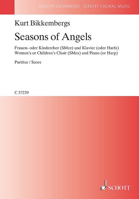 Seasons of Angels  für Frauenchor (Kinderchor) und Klavier (Harfe)  Partitur (en)