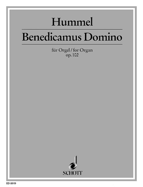 Benedicamus Domino op.102  für Orgel  