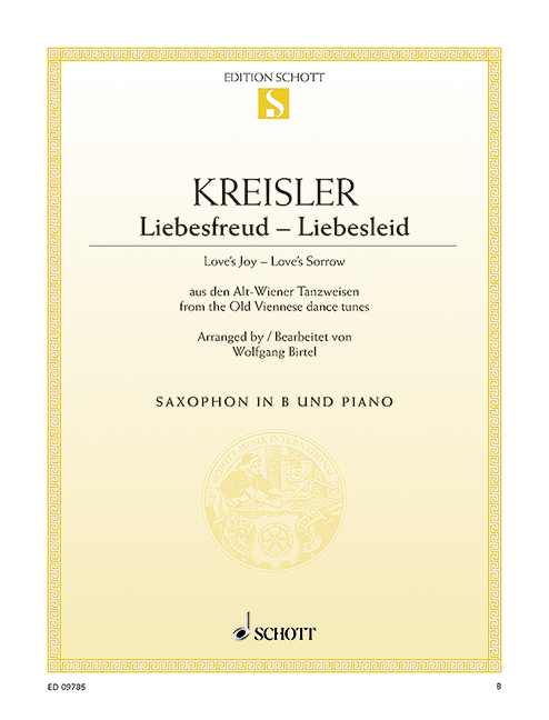Liebesfreud Liebesleid für Tenorsaxophon  und Klavier  