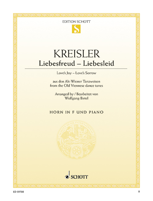 Liebesfreud - Liebesleid  für Horn in F und Klavier  