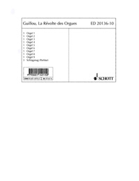 La Révolte des Orgues op. 69  für 9 Orgeln (8 Positivorgeln und 1 grosse Orgel) und Percussion (3 Spi  Stimmensatz - je 1x Orgel 1 bis 9, 3x Schlagzeug (Partitur)