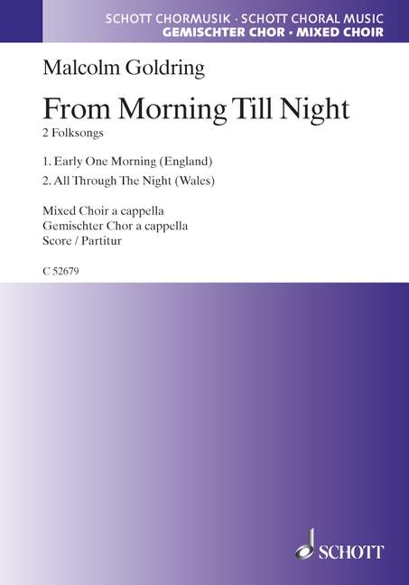 From Morning Till Night&nbsp;&nbsp;für gemischten Chor (SATB)&nbsp;&nbsp;Chorpartitur