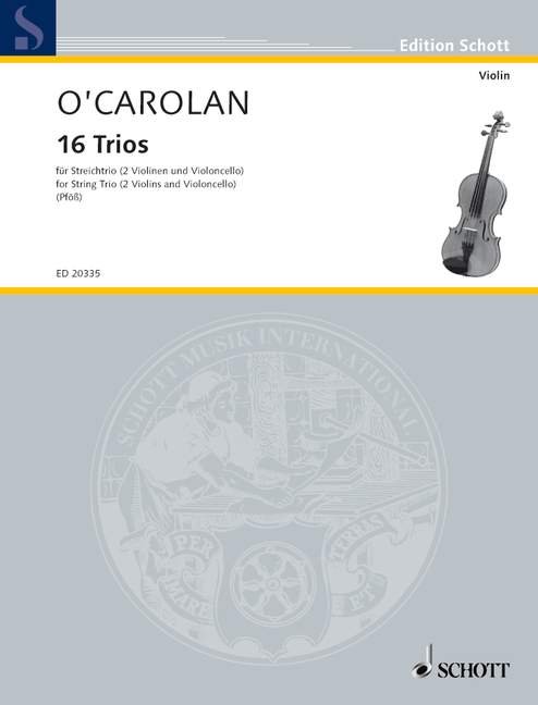 16 Trios  für 2 Violinen und Violoncello (Viola)  Spielpartitur