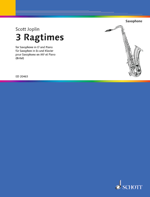 3 Ragtimes  für Alt-Saxophon (in Es) und Klavier  
