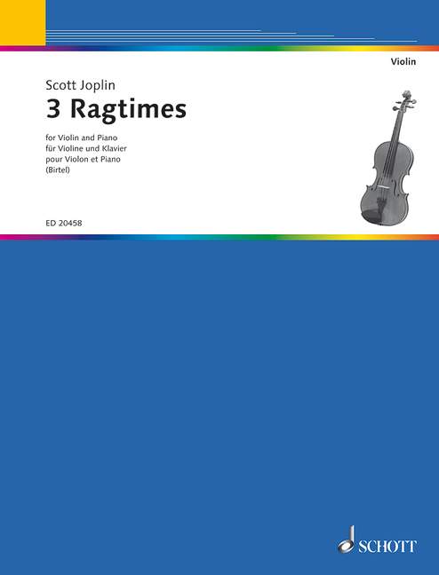 3 Ragtimes  für Violine und Klavier  