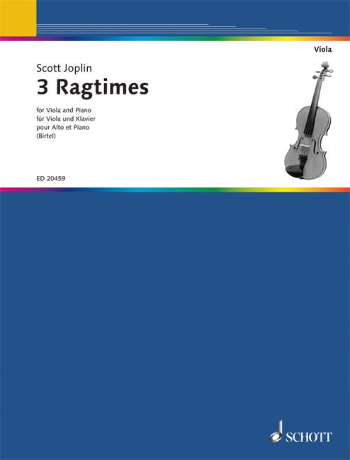 3 Ragtimes  für Viola und Klavier  