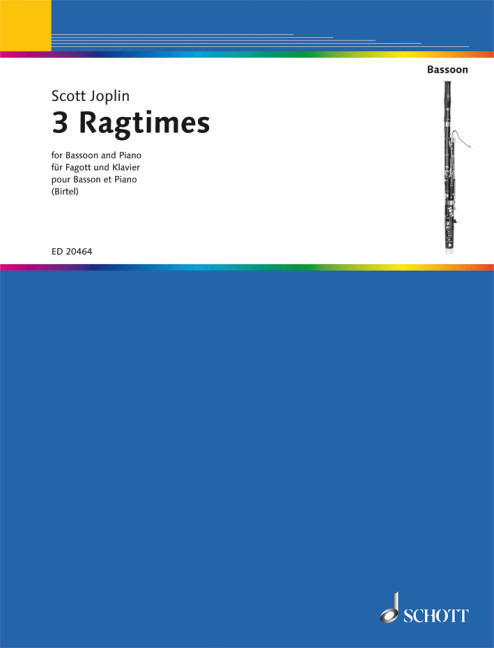 3 Ragtimes  für Fagott und Klavier  