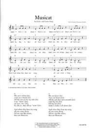 Musicat  für Gesang (einstimmig, ohne Begleitung)  