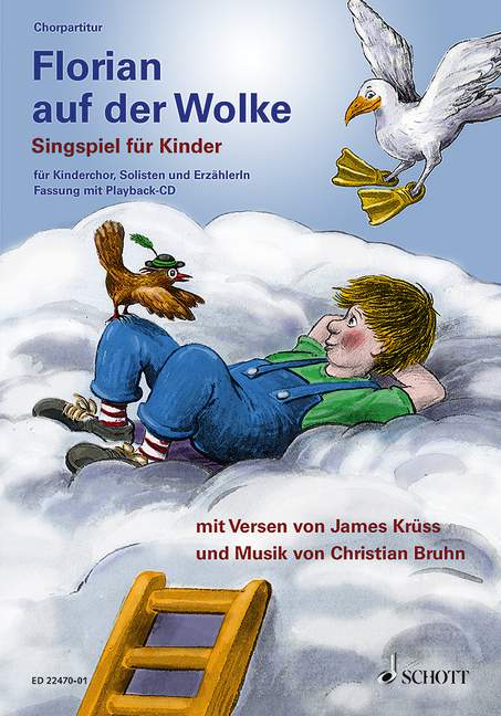 ED22470-01 Florian auf der Wolke (+Playback-CD)  für Sprecher, Soli und Kinderchor a cappella  Chorpartitur mit Solostimmen