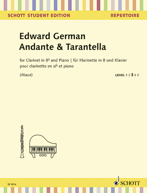 Andante und Tarantella  für Klarinette und Klavier  