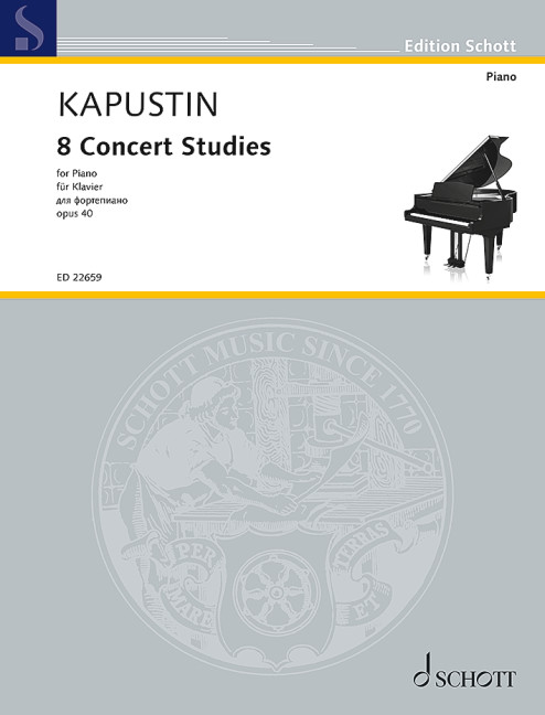 8 Concert Studies op.40  for piano  