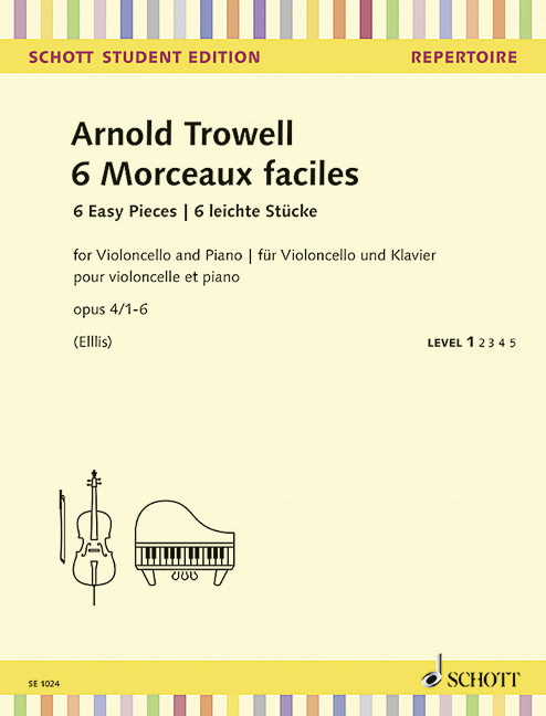 6 Morceaux faciles op.4,1-6  für Violoncello und Klavier  