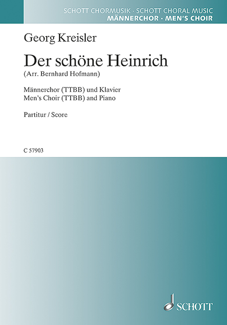 C57903 Der schöne Heinrich  für Männerchor und Klavier  Partitur