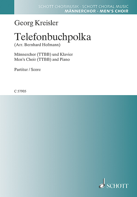 C57905 Telefonbuchpolka  für Männerchor und Klavier  Partitur