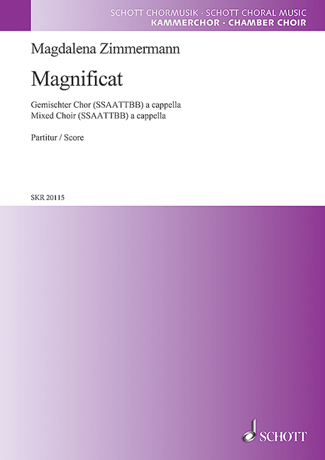 Magnificat&nbsp;&nbsp;für gem Chor a cappella&nbsp;&nbsp;Partitur