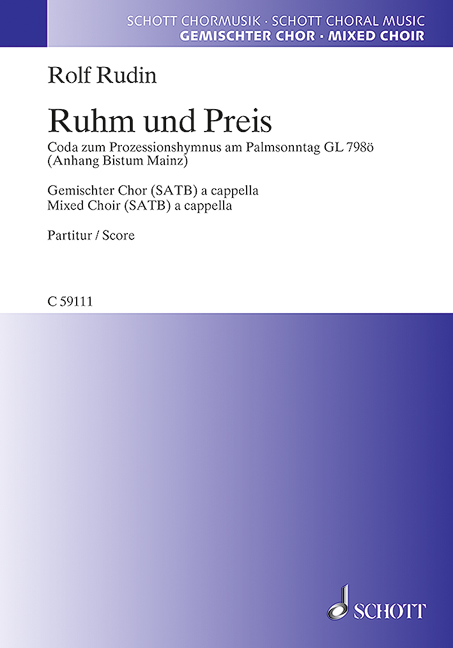 C59111 Ruhm und Preis&nbsp;&nbsp;für gem Chor a cappella&nbsp;&nbsp;Partitur