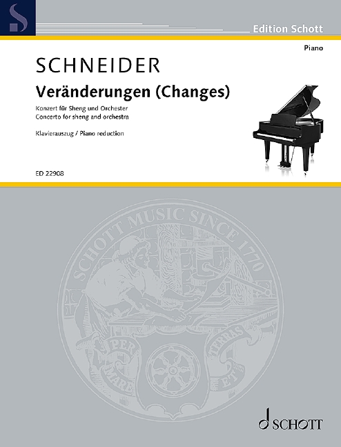 ED22908 Veränderungen (Changes)  für Sheng und Orchester  Klavierauszug